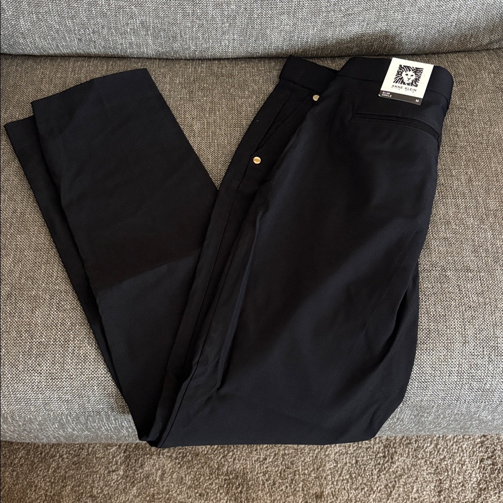Anne Klein Black Ankle Trousers